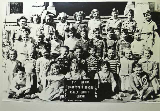 Poster of 2nd Grade, 1949 class picture at Sharpstein.