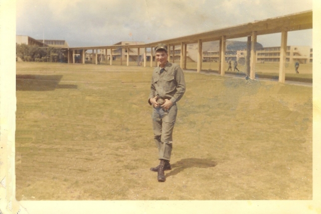 Gary Wolfe with Marines in Hawaii