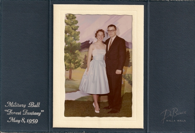 Military Ball 1959 Judy Durand and Alan Beck