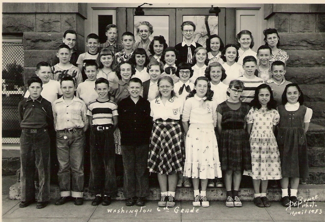 Washington school 6th grade 1953
