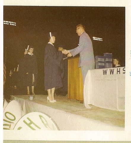 Elaine Logan receives diploma